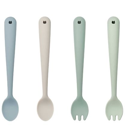 Liewood B?rnebestik - 4-Pak - Silikone - Shea - Dusty Mint