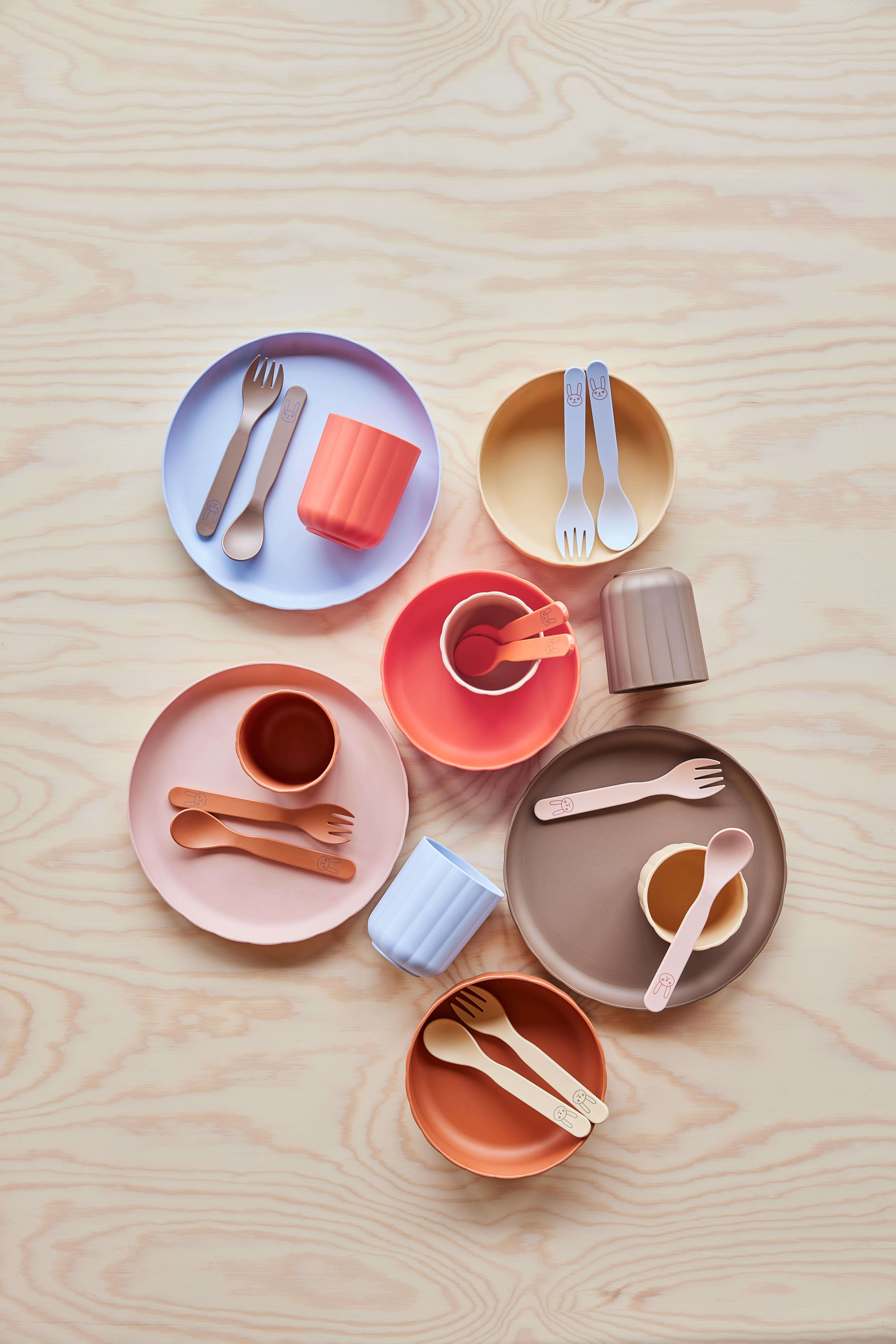Assiette et bol | Rouge