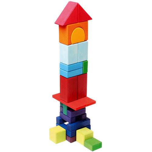 Grimm's stapelblokken geo 30st - regenboog