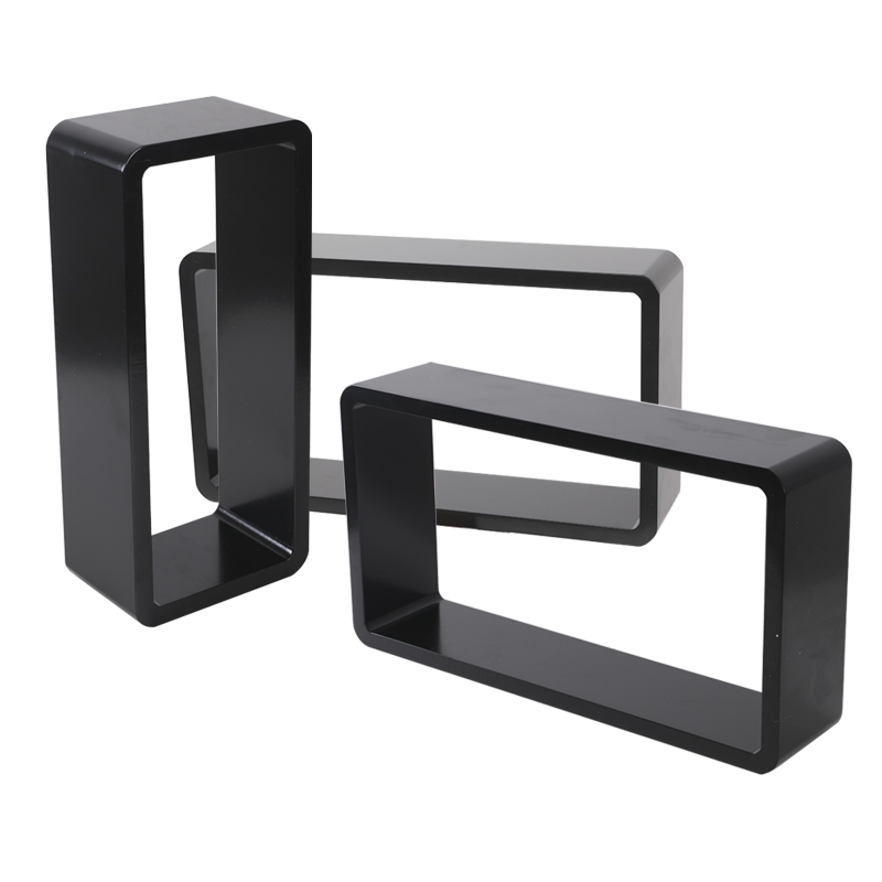 Wandregal NOVA 3er Set schwarz
