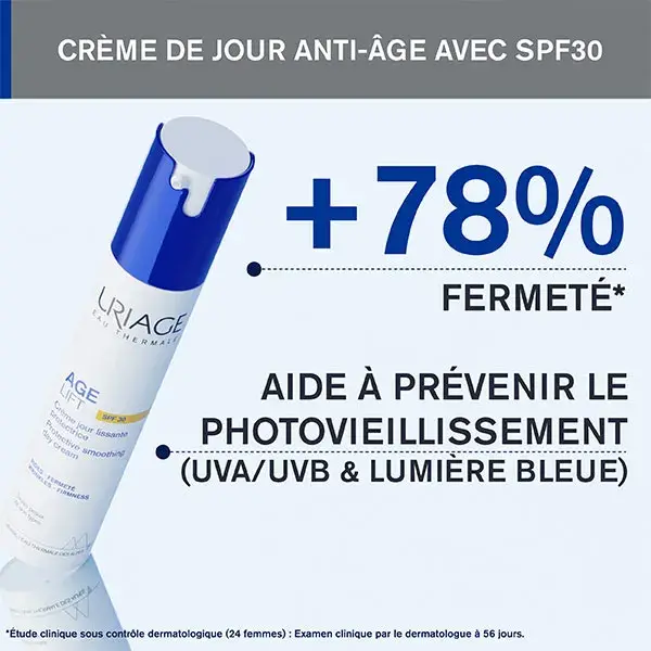 Creme de dia protetor suavizante Uriage Age Lift FPS 30 antirrugas 40ml