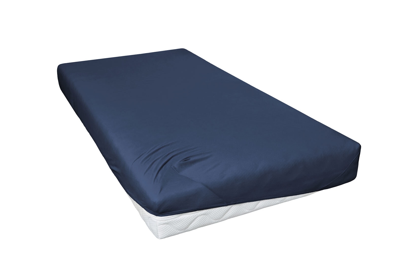 Vario Jersey-Spannbetttuch 90-100 x 200 cm marine
