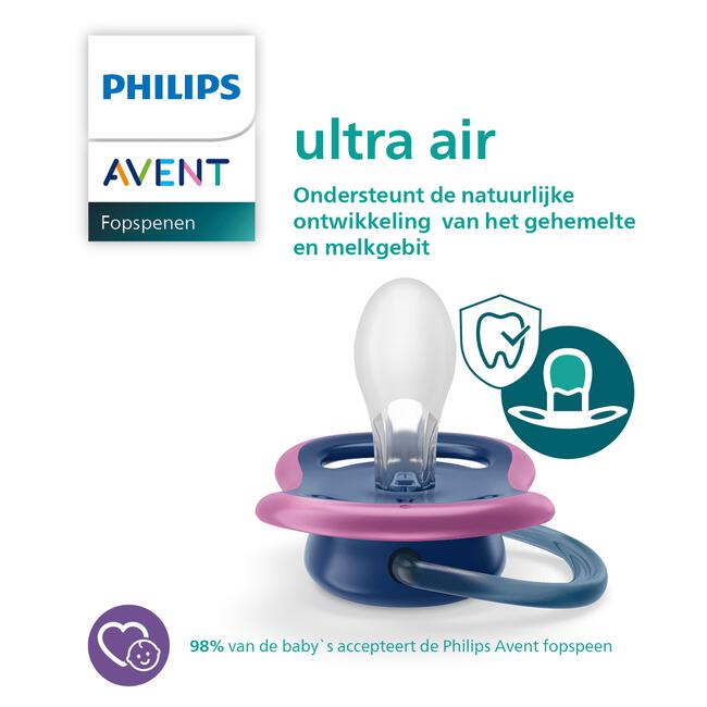 Philips Avent Soother Air 18M+ MIX DECO19 X2