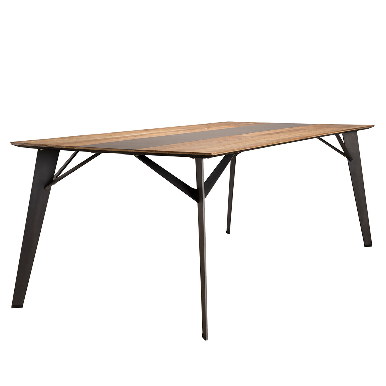 Macabane Table de séjour  Maxence teck - 220x100x76 cm