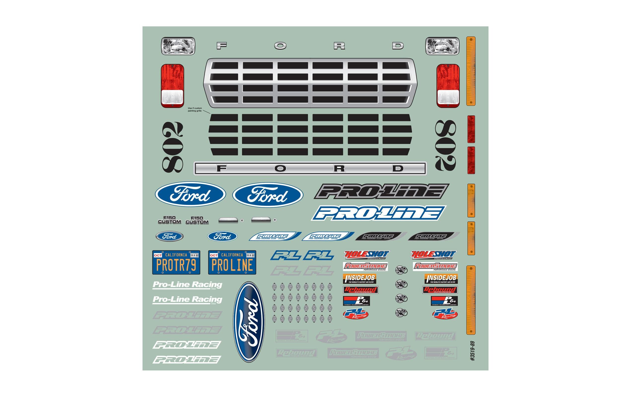 Karosserie Ford F-150 1979 Race Truck unlackiert, 1:10Short Course Truck Karosserie - passend zu Slash