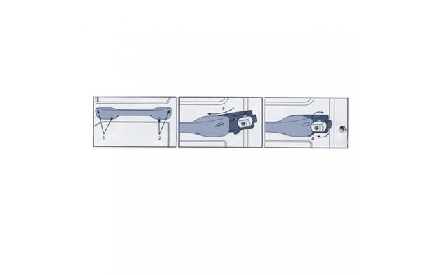 HEOsafe Riegelschloss für Fahrerhaustüren (Fiat Ducato 230, Peugeot Boxer, Citroën Jumper 1994 - 2002)