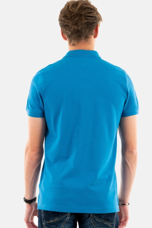 Polos tommy jeans slim placket c2t coastal cobalt