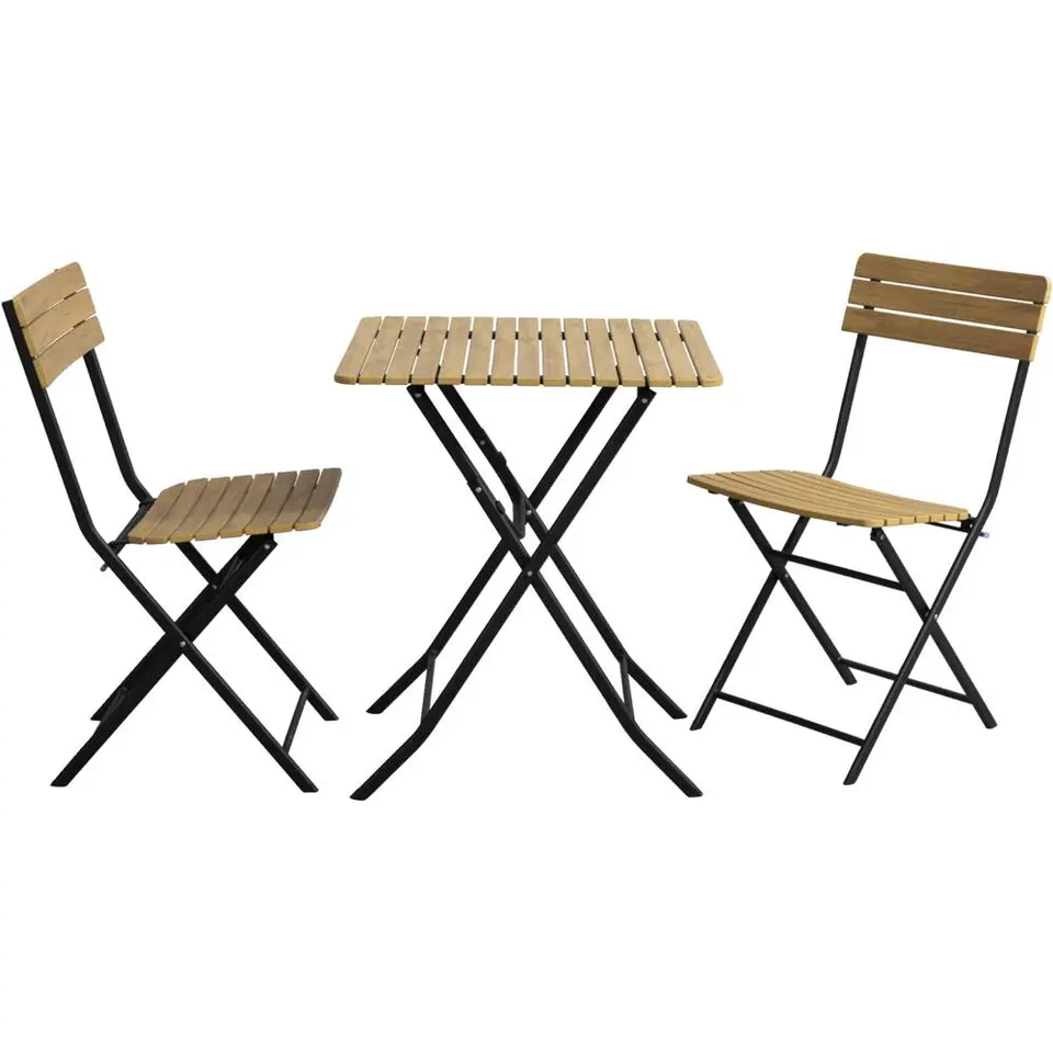 Bistroset Beziers - zwart/naturel