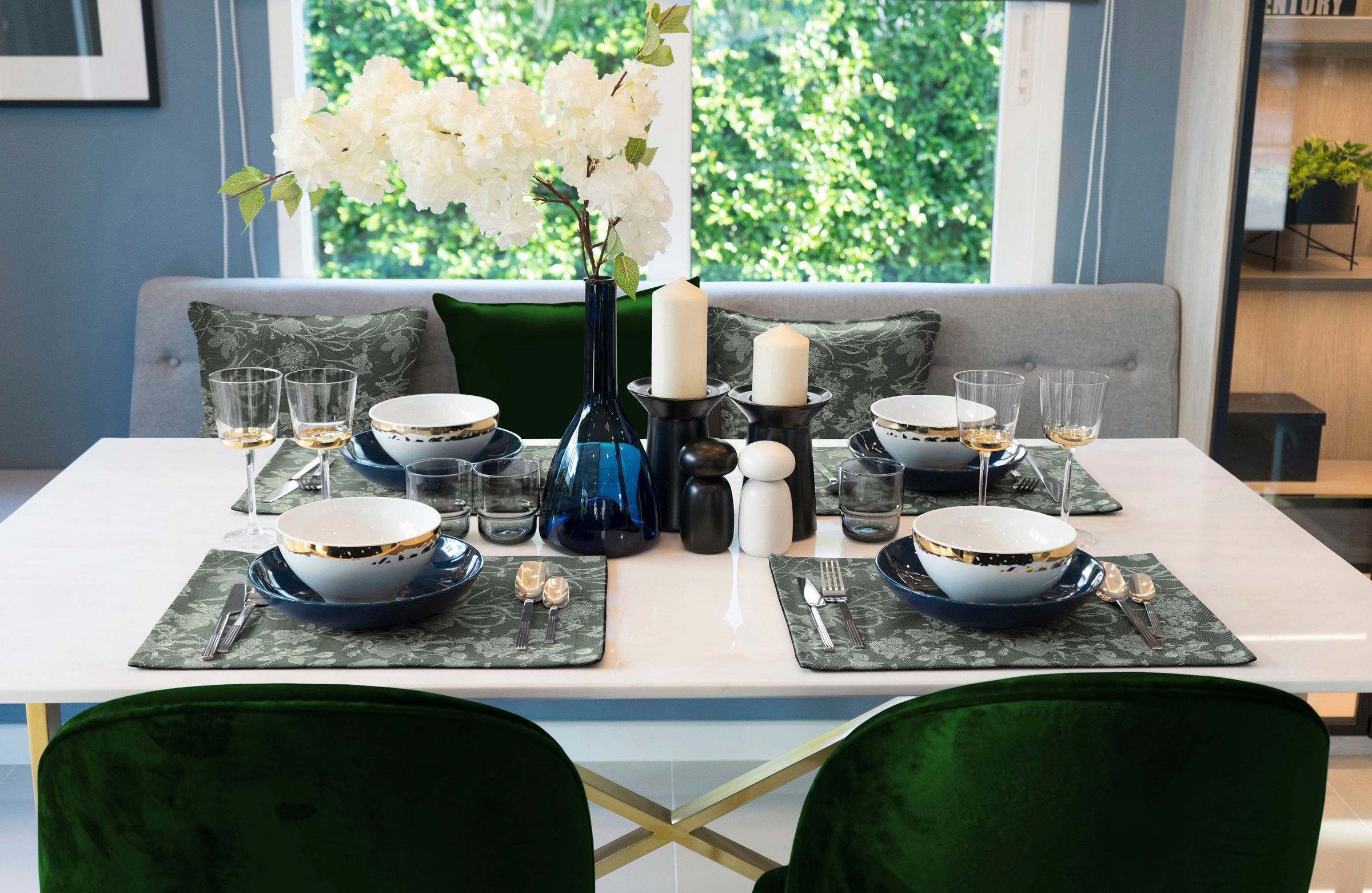 Adam Platzset »Flower Cuvée« GOTS organic,zertifiziert durch CERES 0242,Made in Germany