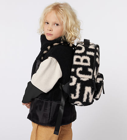 Little Marc Jacobs Rygs?k - Fleece - Sort/Hvid