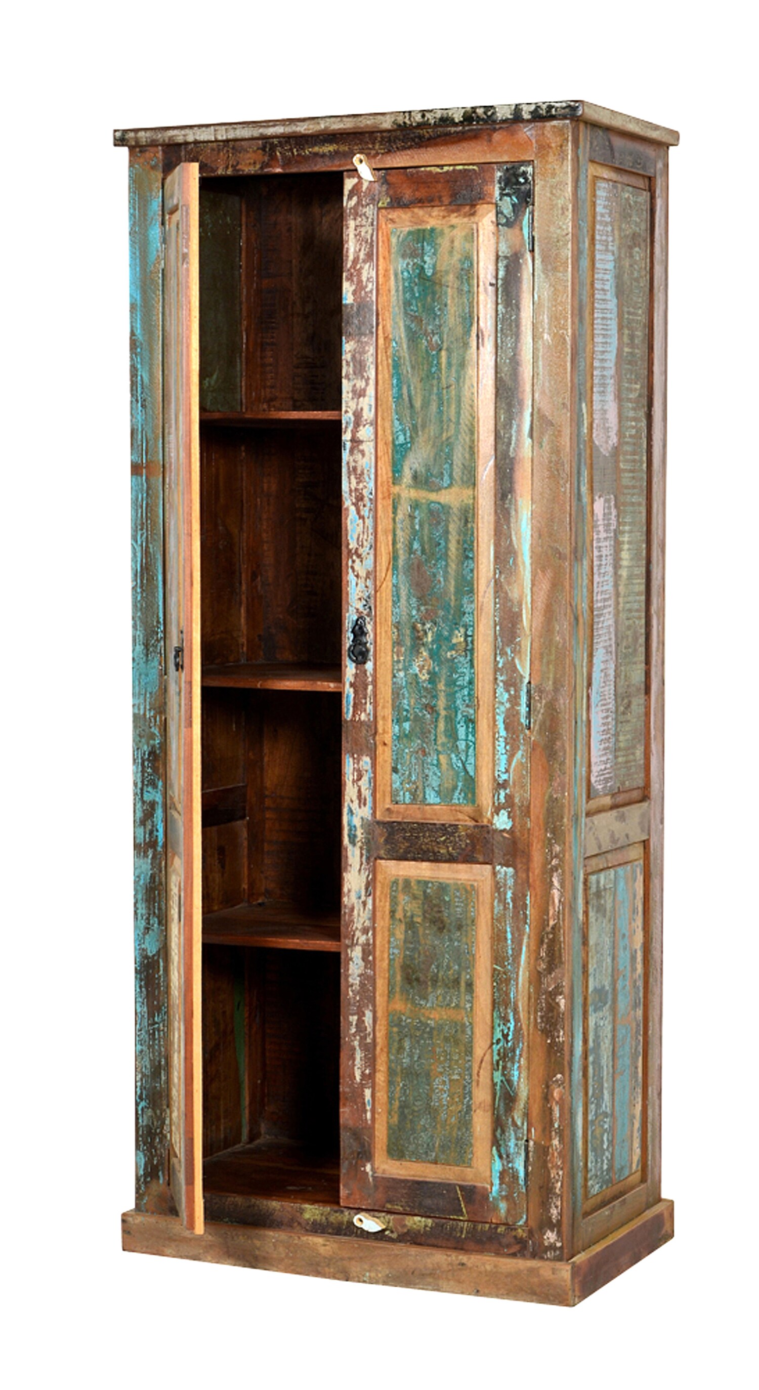 Garderobenschrank Riverboat Altholz Flurschrank Diele Flur Schrank Hochschrank