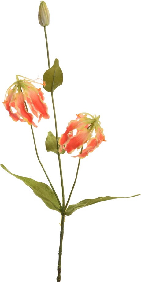 Jasaco kunstbloem Gloriosa oranje 54 cm