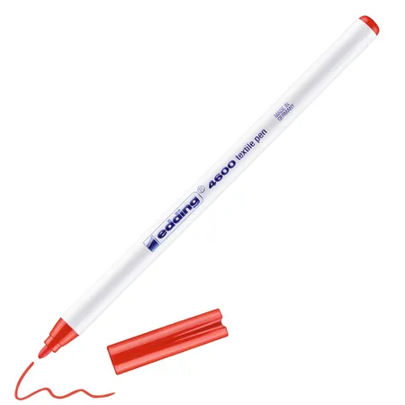 edding 4600 Textilpen, 1mm, rot