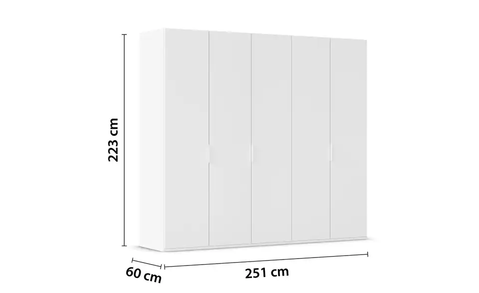 Drehtürenschrank Fifty 251 cm 5 Stück
