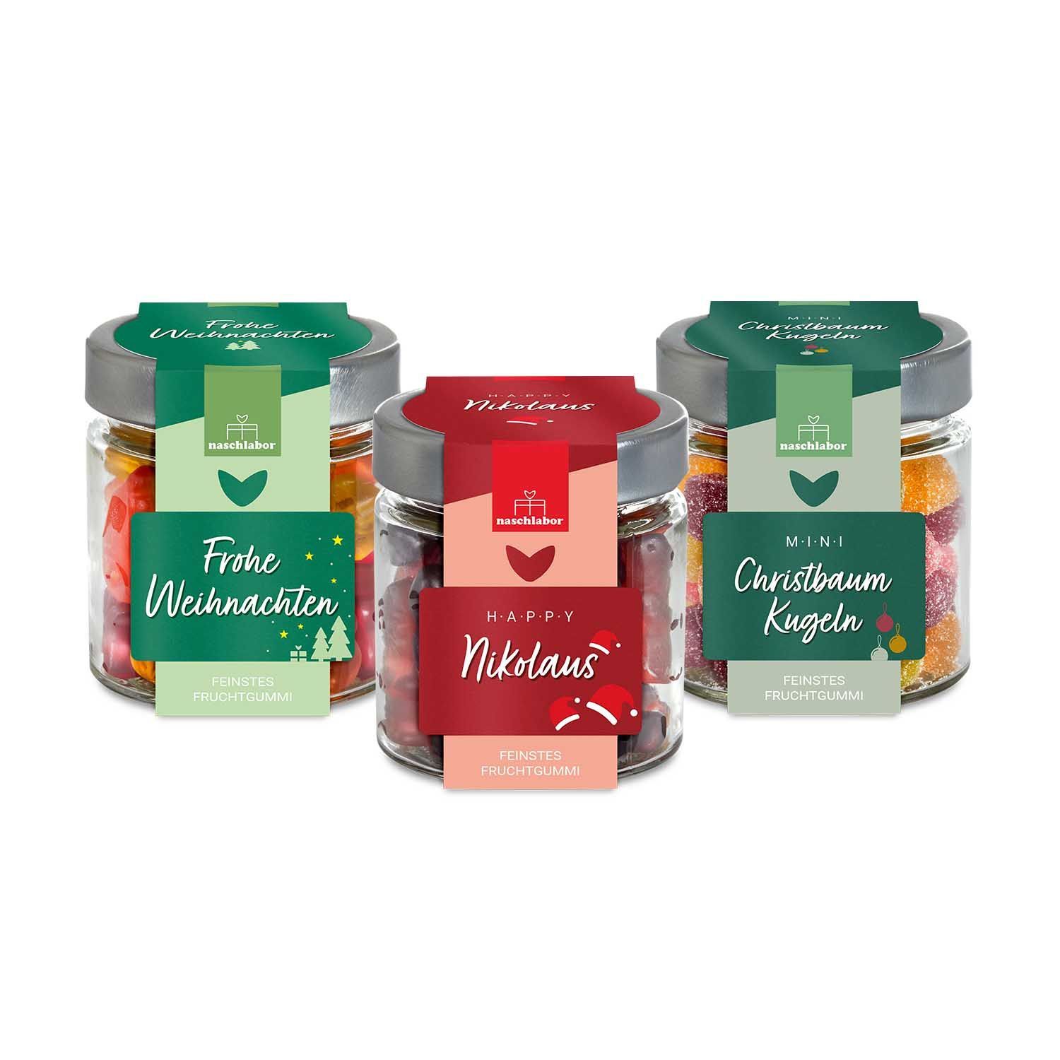 naschlabor Weihnachten im Glas 3er-Set