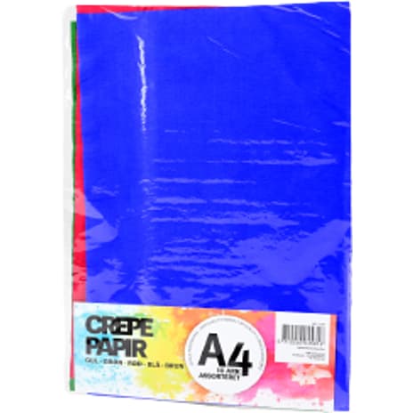 Crepepapir 10 ark - flere farver