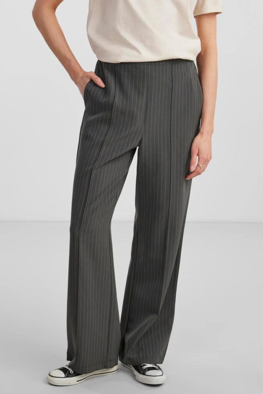 Pieces Pcbossy Wide Striped Pants