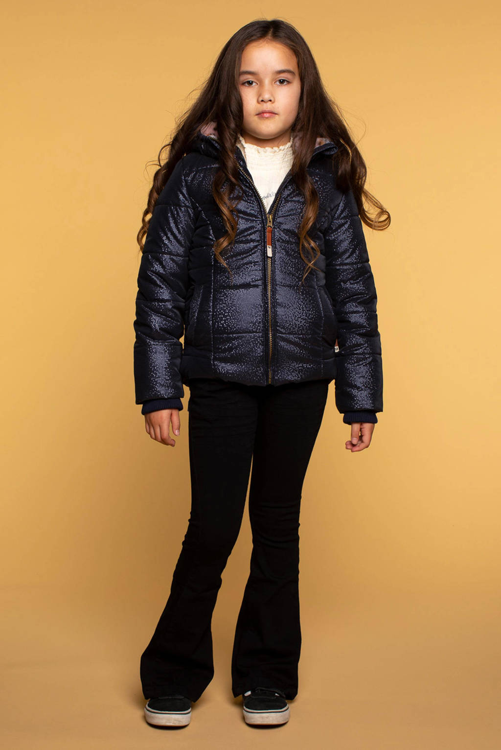Moodstreet gewatteerde winterjas blauw