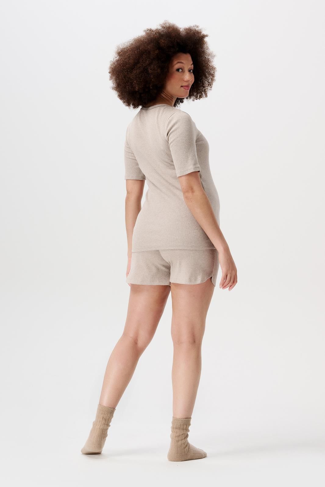 Noppies Maternity Pyjamashort Jada - Taupe Melange