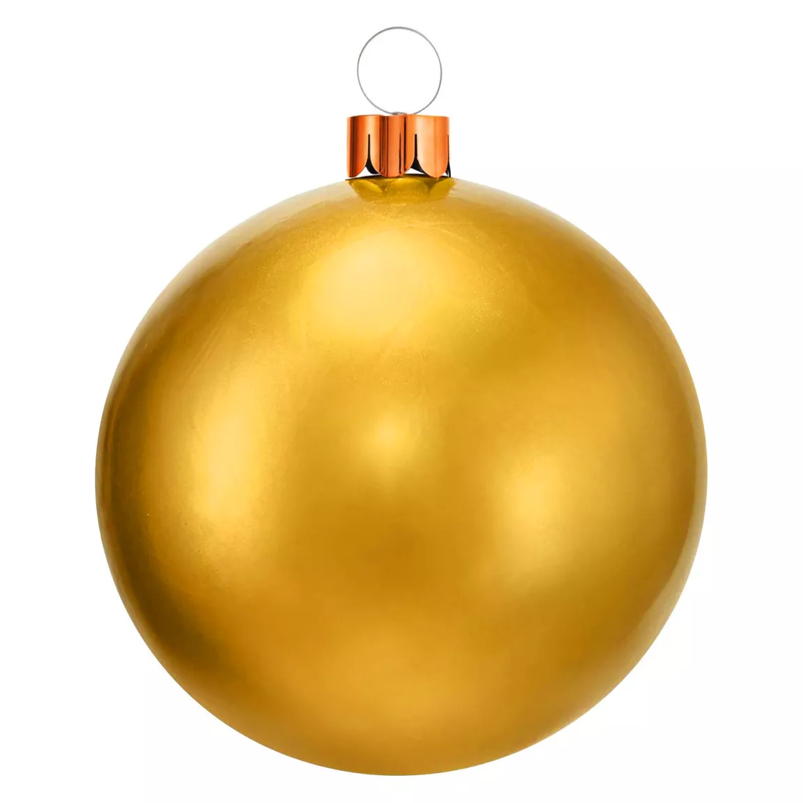 Grande boule de Noël gonflable (D45 cm) Or