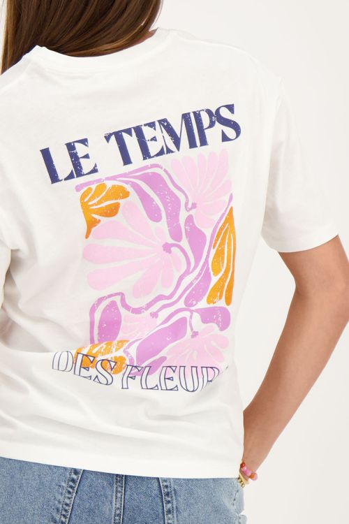 Wit T-shirt le temps