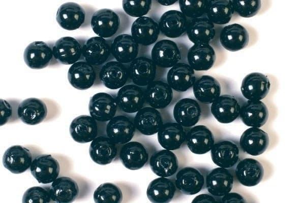 Voksperler 8mm 500g sort