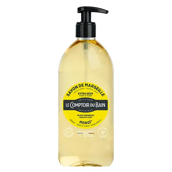 Le Comptoir Du Bain - Sabonete Líquido Extra Suave de Marselha com Óleo de Monoi 1L