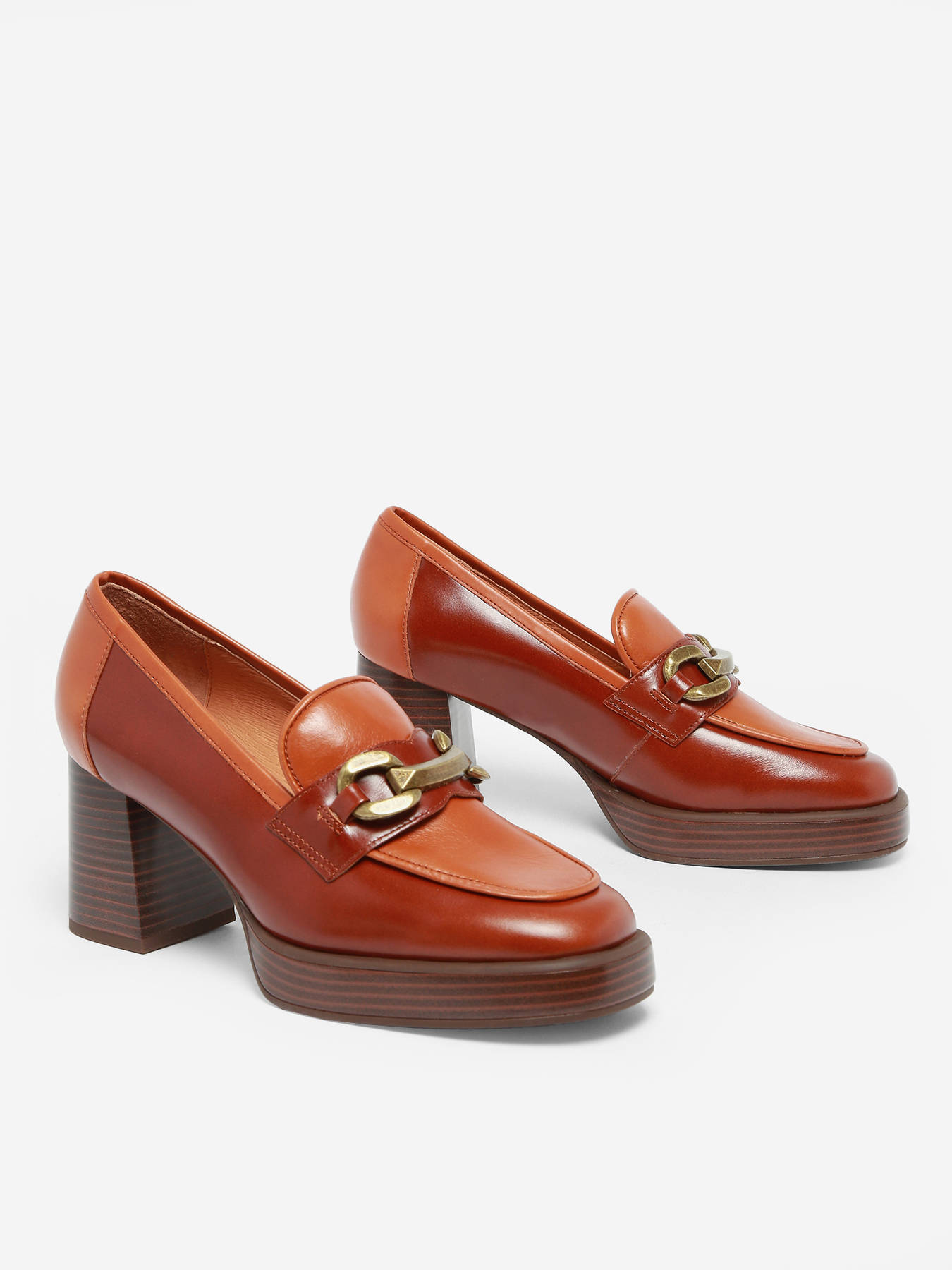 Mocassins  talon Limon en cuir MAM'ZELLE