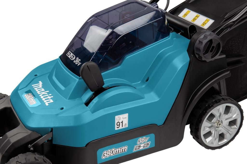 Makita DLM382CM2 Accu Grasmaaier 38cm 2x18V 4.0Ah