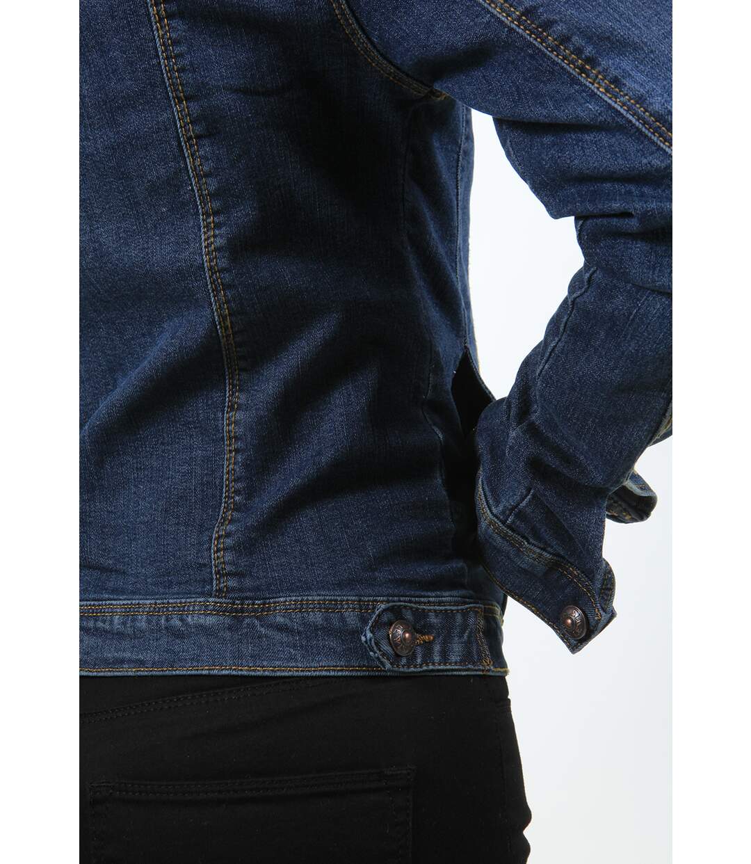 Veste en jeans stretch coupe ajustée ENIA DENIM