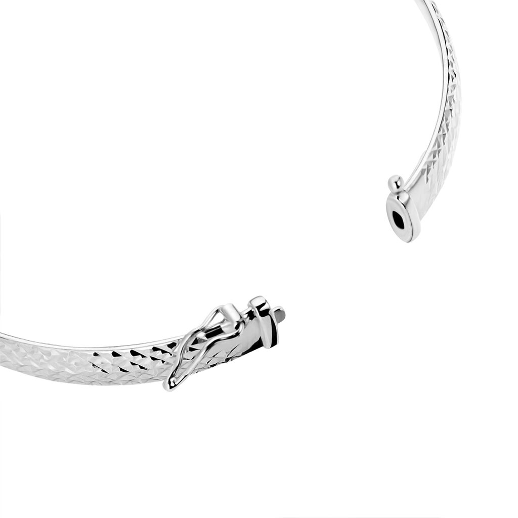 Bracelet Jonc Esmee Argent Blanc