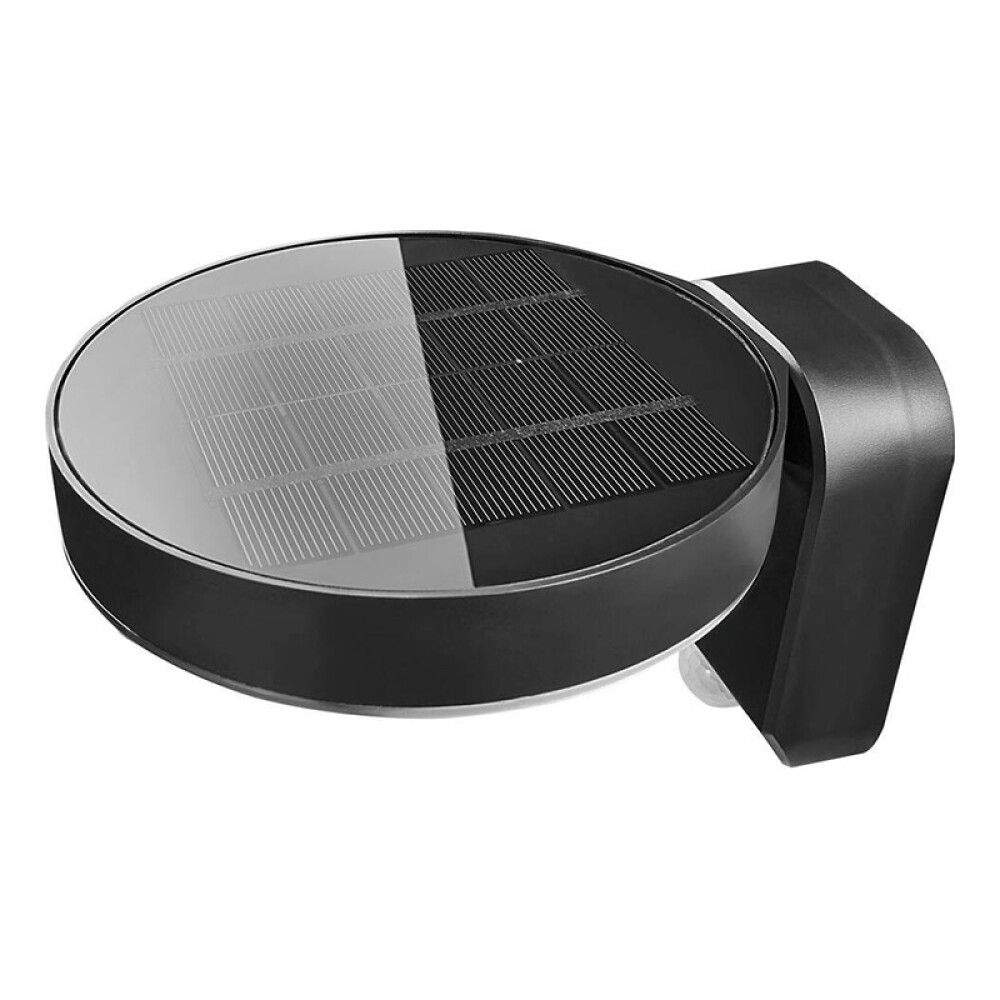 VEGGLAMPE NORDLUX RICA ROUND SOLCELLE SVART
