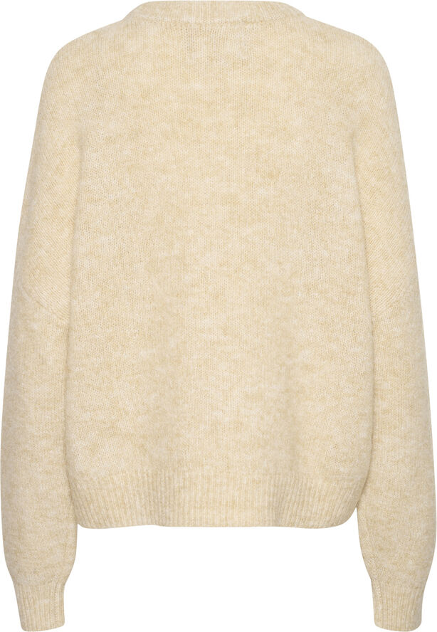 Culture CUkimmy Pullover Oyster gray solid melange
