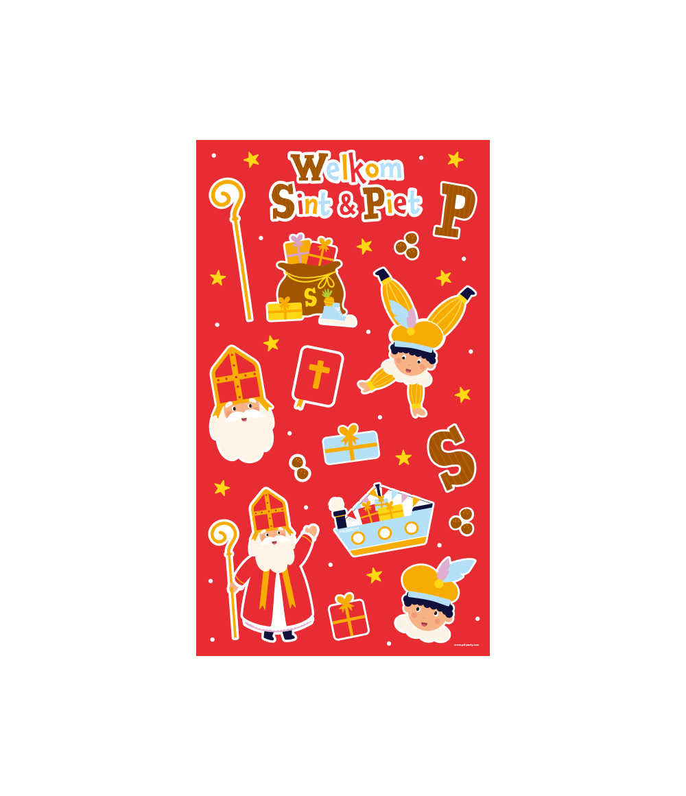 Sinterklaas Stickervellen 4st