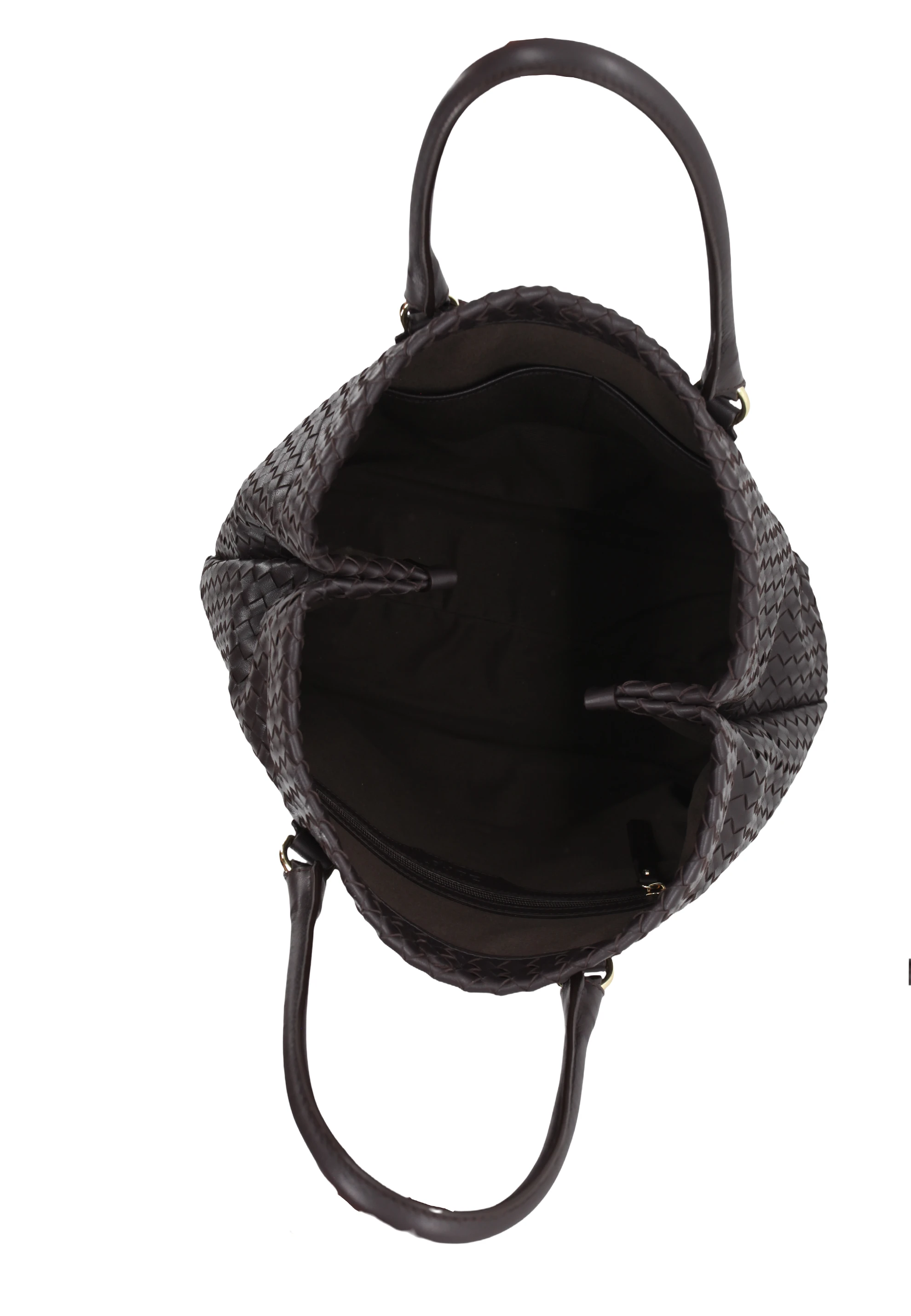Shopper ROOFTOP Leather Piuma weaving Standard