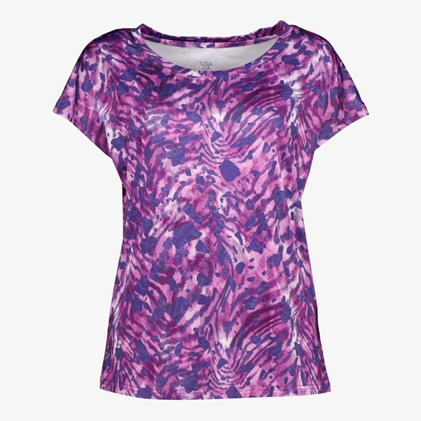 Osaga dames sport T-shirt met print paars