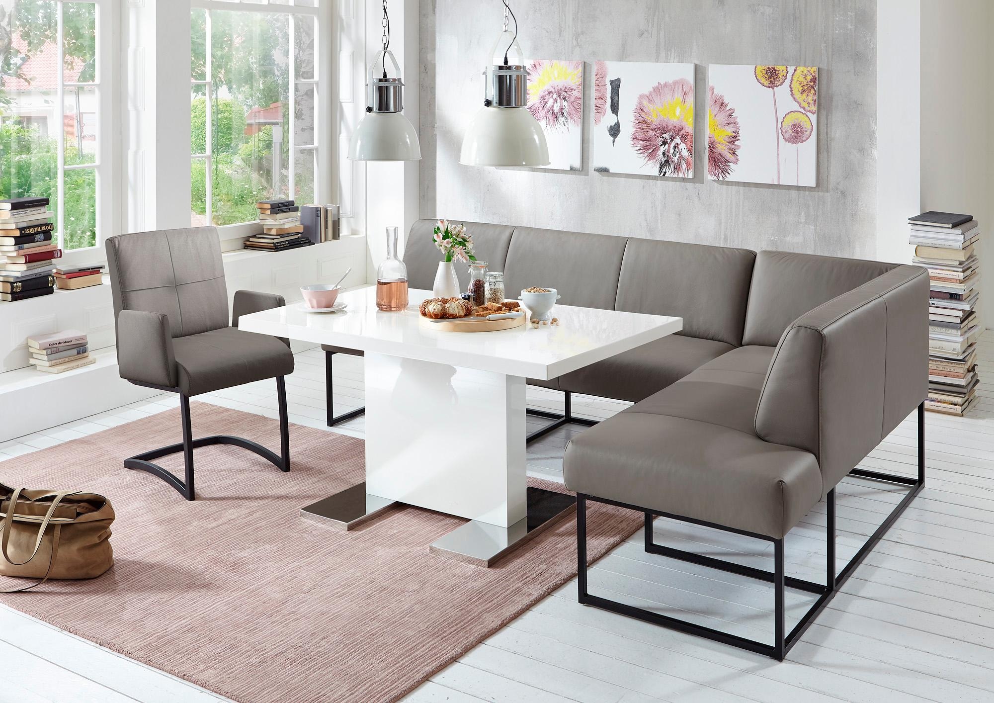 exxpo - sofa fashion Eckbank »Affogato, bequem und elegant, hochwertige Detailverarbeitung« Frei im Raum stellbar