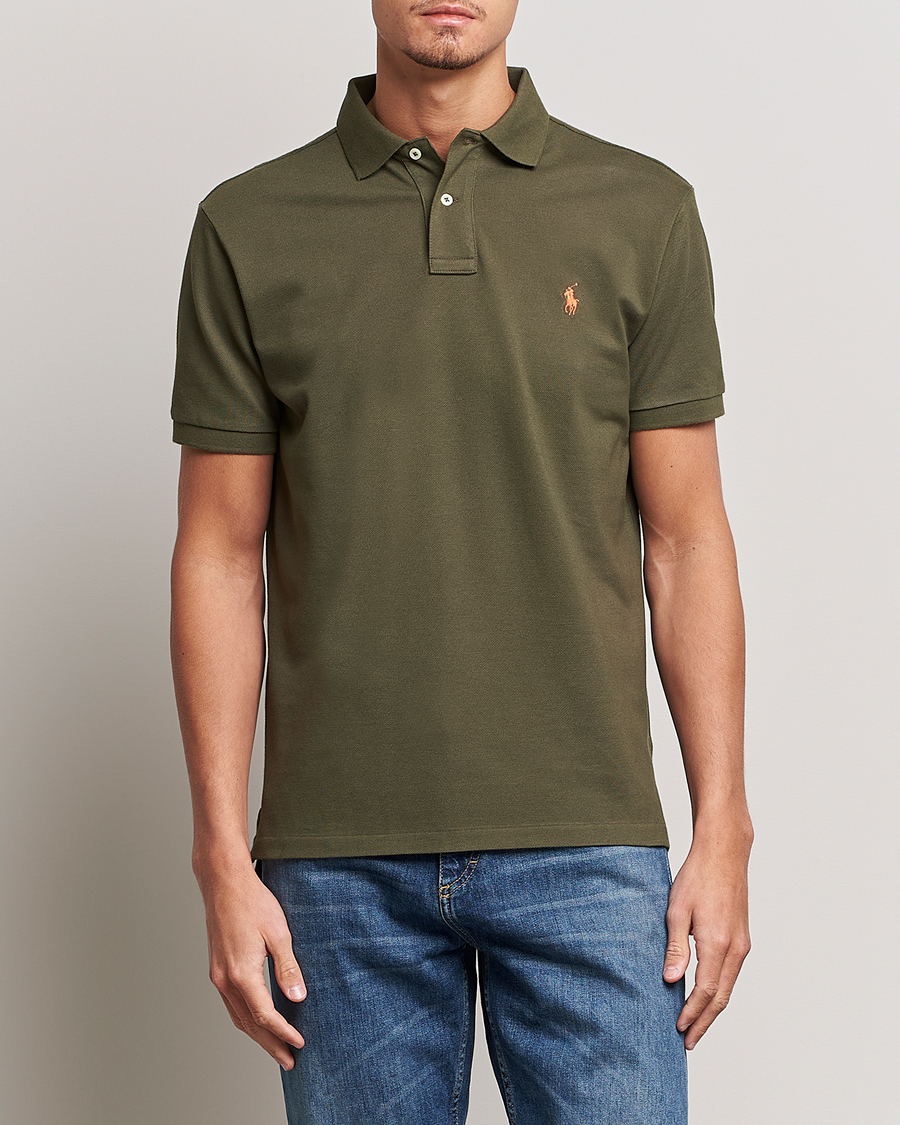 Polo Ralph Lauren Custom Slim Fit Polo Canopy Olive