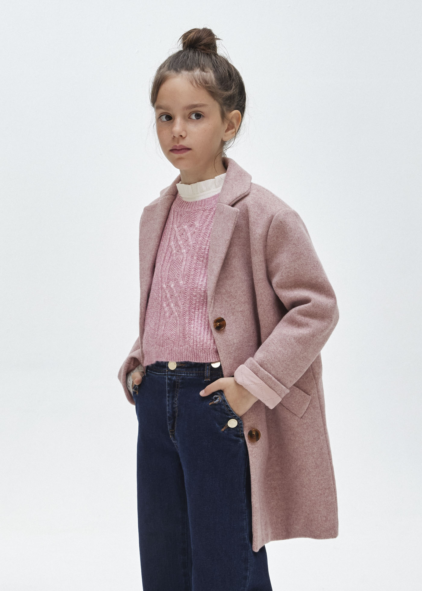 Casaco de vestido infantil