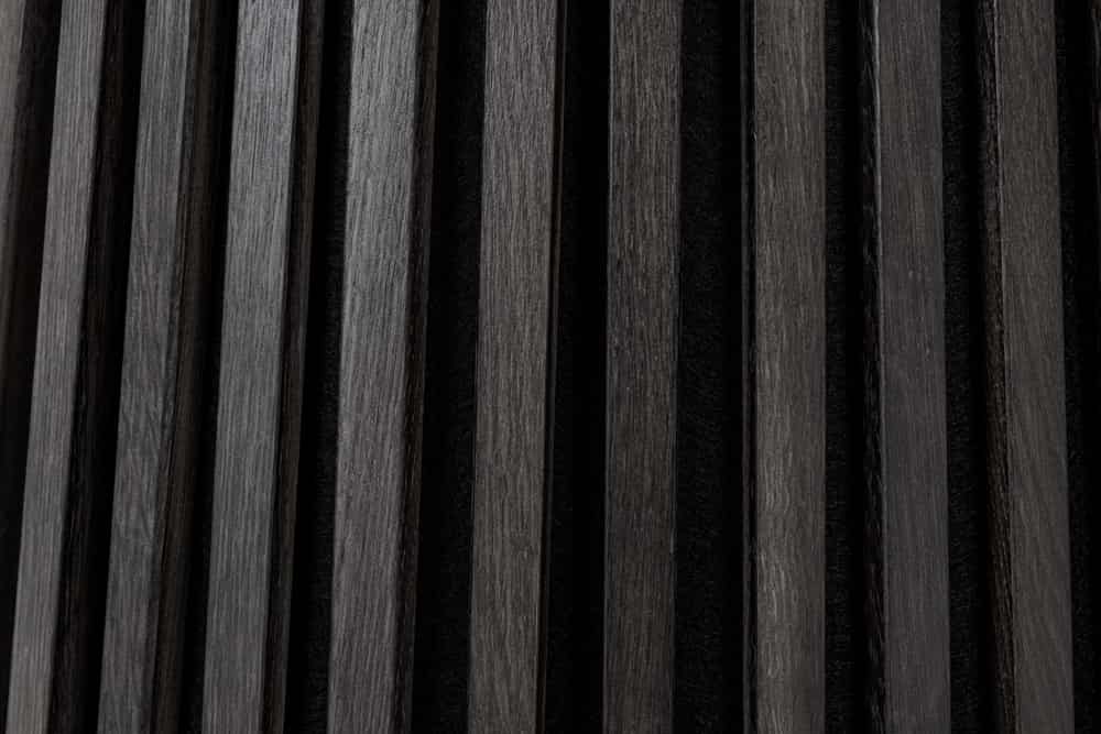 Runder Esstisch VALHALLA WOOD 120cm schwarz Eichenholz Säulenfuß