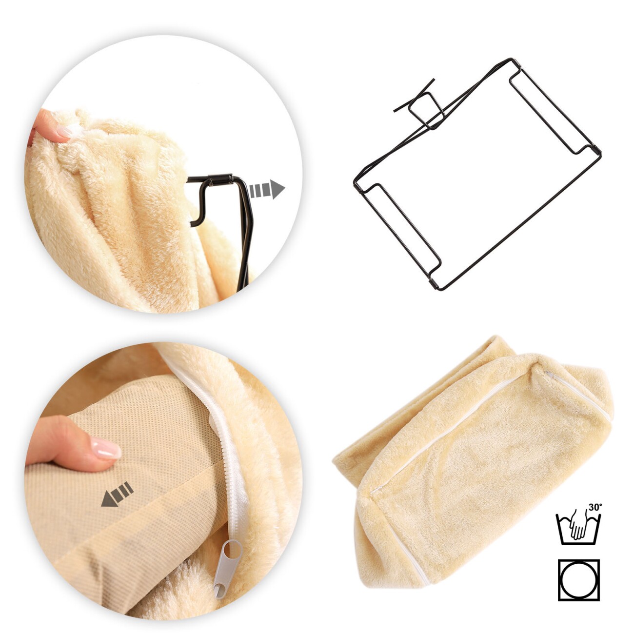 Lionto Katzenbett für Heizungen beige
