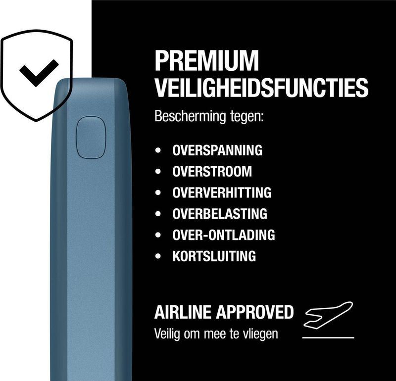Fresh 'n Rebel - Powerbank 24000 mAh - Dive Blue - Snelladen