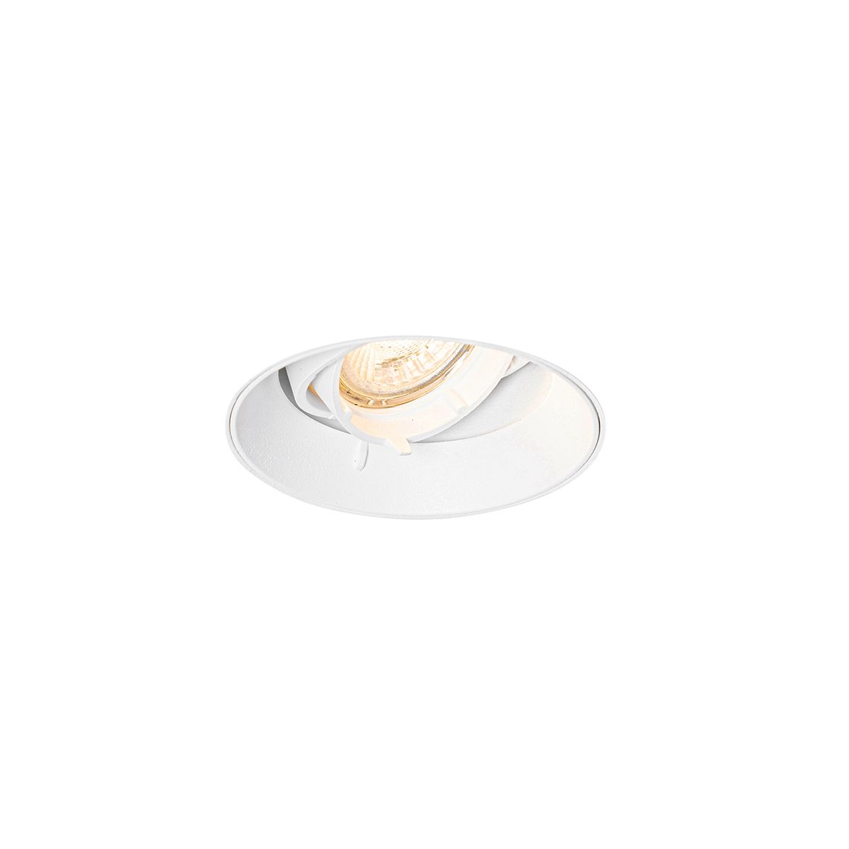 Set van 6 Moderne inbouwspot wit GU10 rond trimless - Oneon
