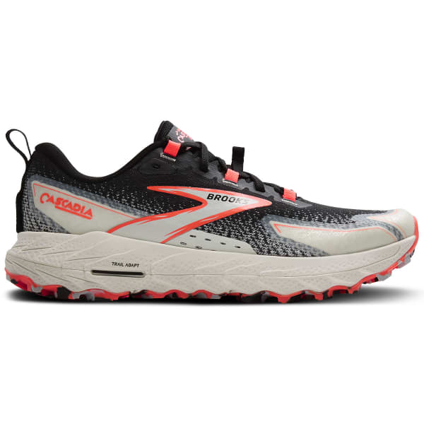 Chaussure trail BROOKS CASCADIA 18 W BLACK/BLUE WASH/ FLAME