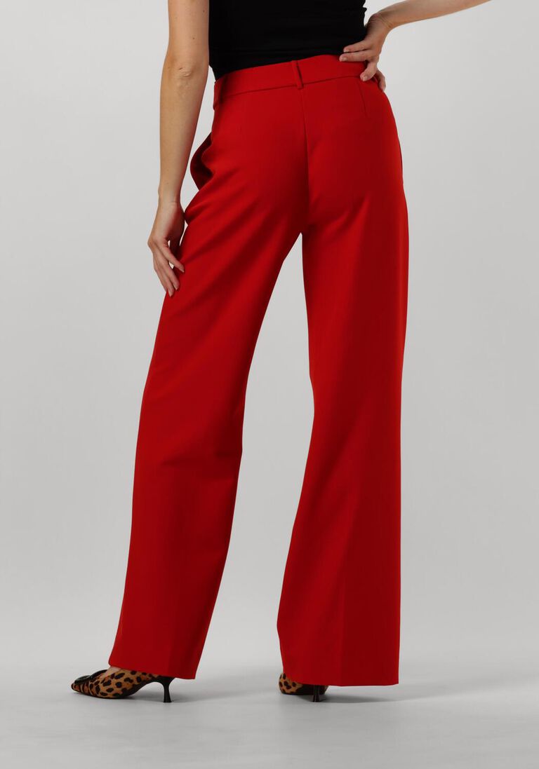 rode co'couture wijde broek vola long wide pant