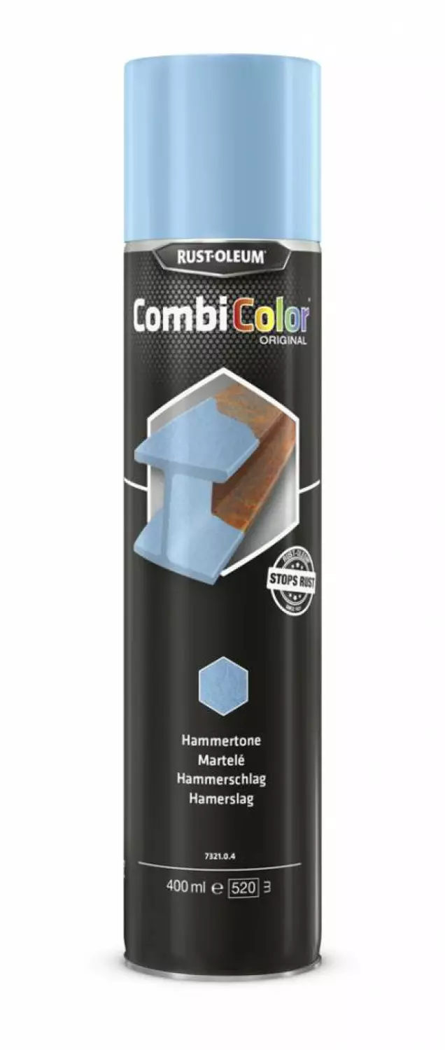 Rust-Oleum Combicolor Hamerslag Spuitbus - lichtblauw - 0,4L