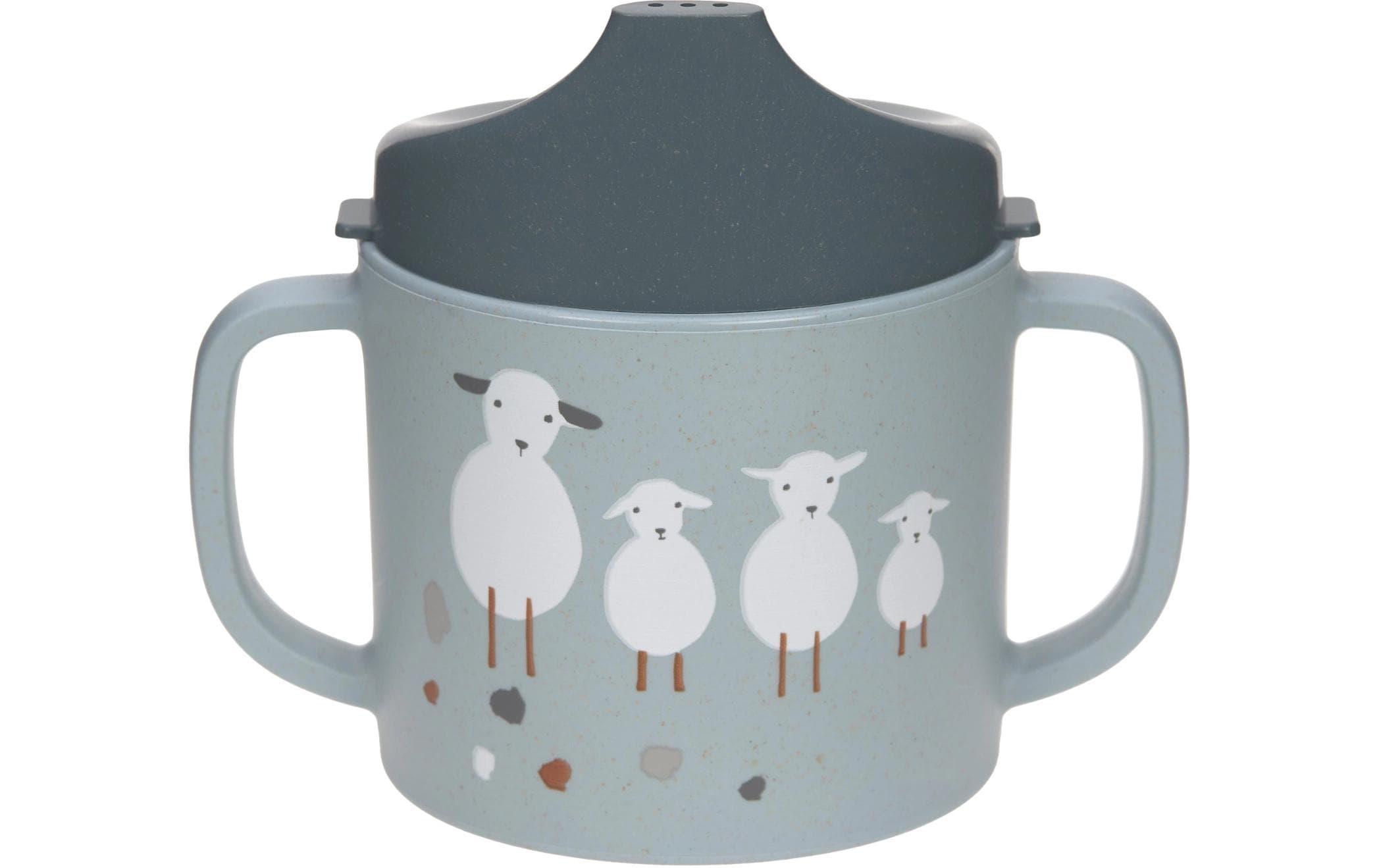 Trinklernbecher Tiny Farmer Sheep BlueLeichter Becher für Kinder