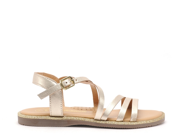 Bopy nu pieds enfant fontaine or