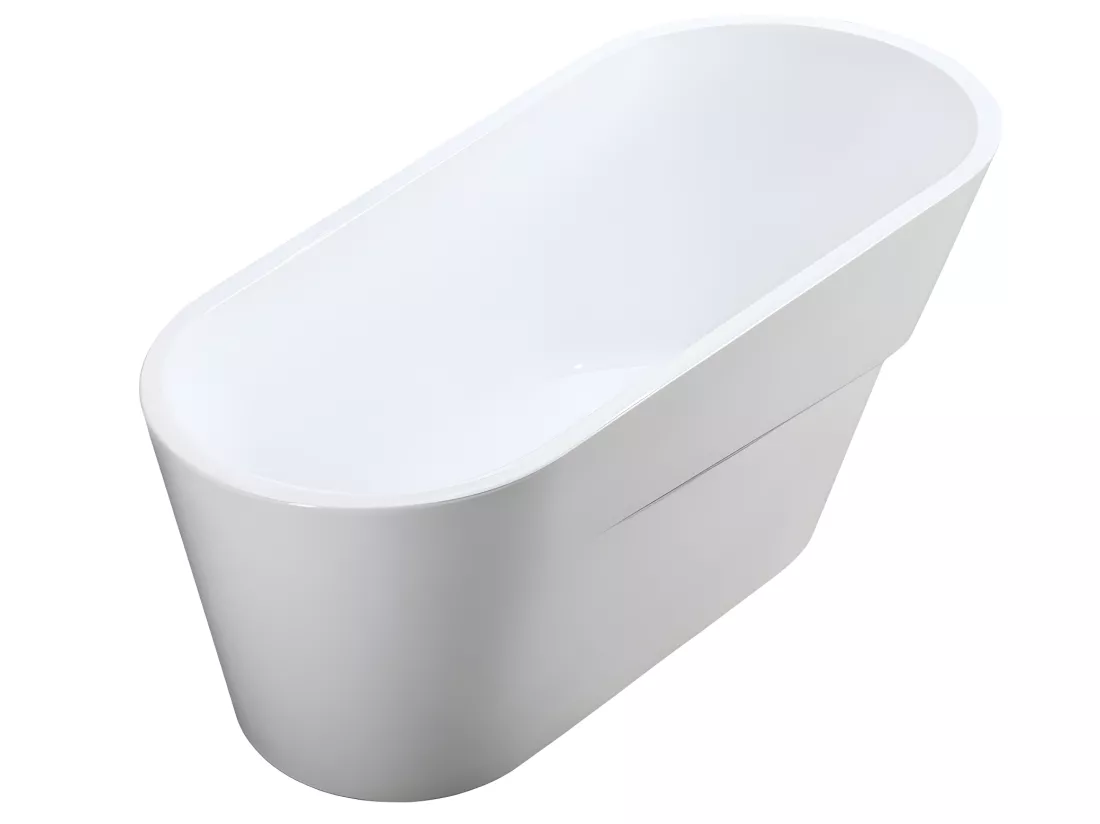 Baignoire îlot design ovale ATLANTA blanche 170 cm