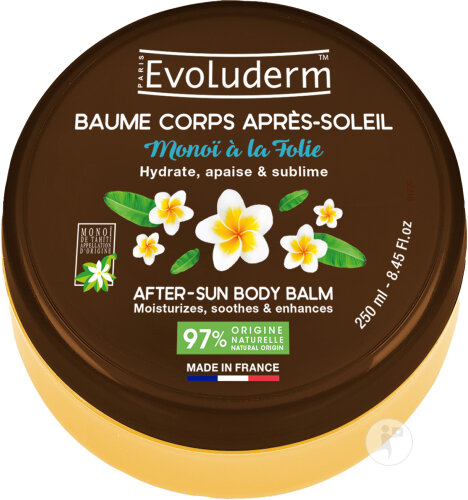 Evoluderm Baume Corps Après-Soleil Monoï À La Folie 250ml